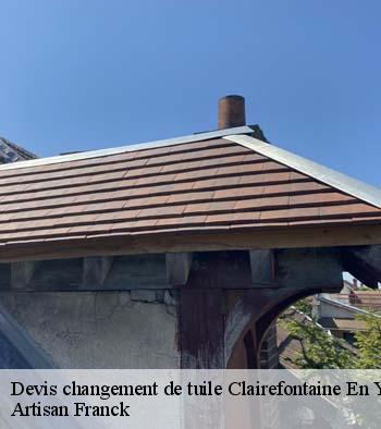 Devis changement de tuile Hornberger Franck 78 couverture